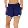 tobeinstyle de la mujer contraste cintura Athletic pantalones cortos, Azul