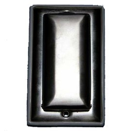 Marinco 7879CR-FI Marine Stainless Steel Waterproof Electrical Cover with Lift Lid (Fits GFCI Duplex Receptacles), Black