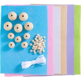 VBS Flower Fairies Craft Set, Set of 5, 7.0 cm, 30 Pieces, Unpainted, Unglazed, Creative Fun for Children, Spring Theme