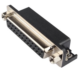 Futheda Pack of 10 DB25 Female Connector DB-25 Female Adapter Converter RS232 25-Pin 2 Rows Computer VGA Cable Adapter Solder Type