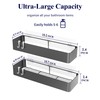Kitsure X-Large Shower Caddy - 2 Pack Adhesive Shower Organizer,