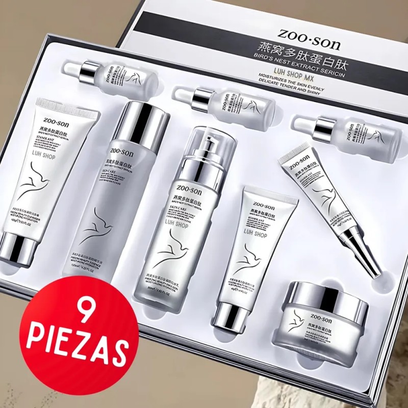 Kit De Cuidado Facial Zooson 9 Pz Skincare. Poros Y