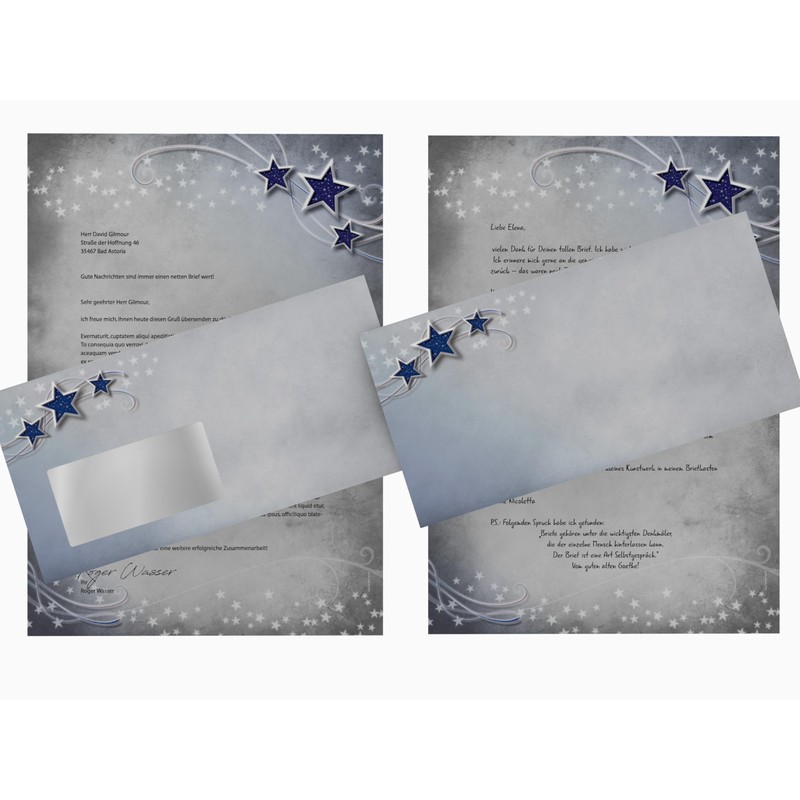 Simply Stars, 20 Sheets) Christmas Letter Paper 100 g/qm +