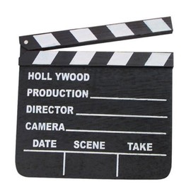 Hollywood Classic Wooden Black CLAP Movie Sign Director's Prop