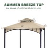 JANCANOPY Replacement Canopy Top Cover for The Summer Breeze Frame