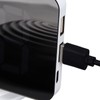 LED Digital Alarm Clock USB Charging Mirror Clock with 4