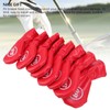 Asixxsix 8Pcs Golf Iron Head Covers, Soft PU Golf Club