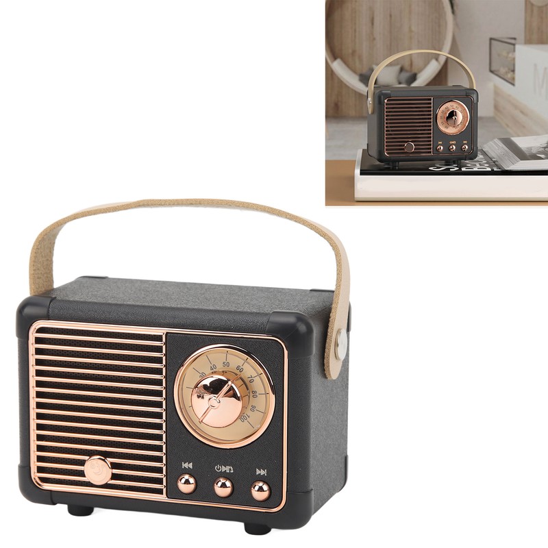 Retro Bluetooth Speaker Portable Wireless Speaker Audio Player for Home