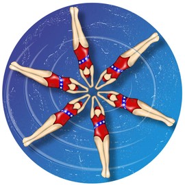 Crown Awards Synchronized Swimming Plaques - 5x7 Customized Swimming Trophy Plaque Prime