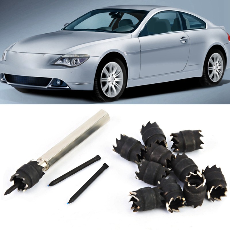 13 Pcs Durable Double Sided Rotary Spot Weld Cutter Drill