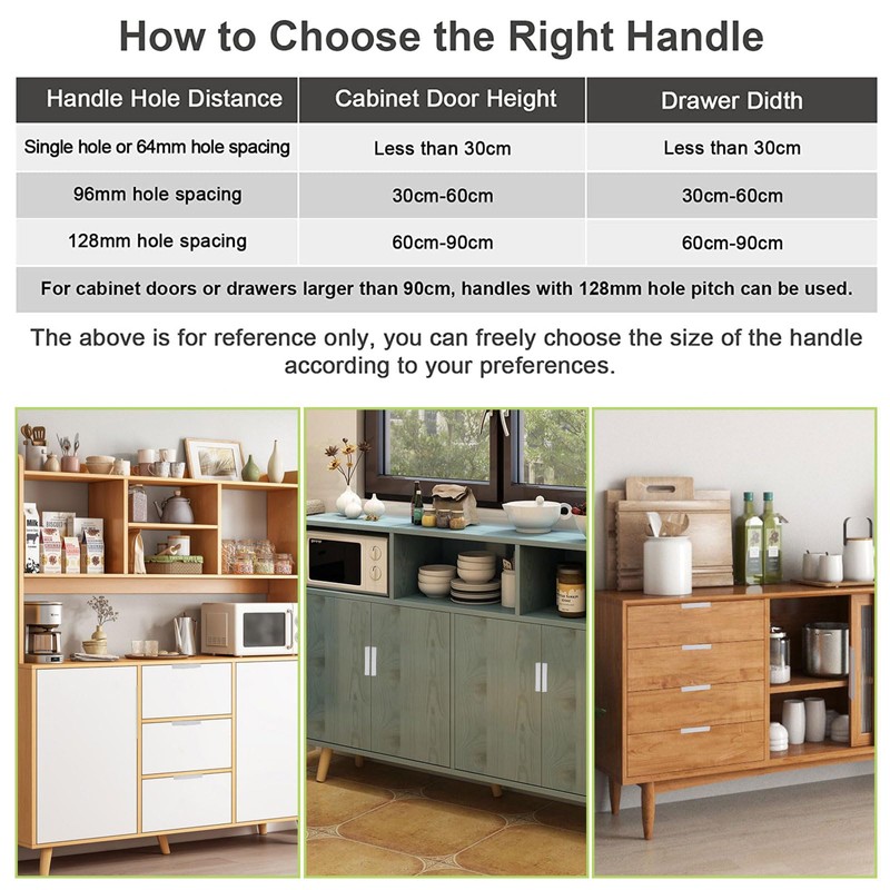 UFURMATE Back Mount Finger Edge Pull, 8Pcs Matte Silver Space