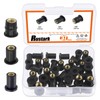 Rustark 37Pcs M4 M5 M6 Rubber Well Nuts Assortment Kit
