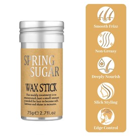 SPRINGSUGAR 4 Packs Set Hair Wax Stick Slick Back Hair Edge Brush Pink Comb Wax Stick for Hair Flyaways, Styling Products Essentials Stuff for Women, Kids and Clean Girl