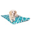 24" Trellis Teal Blue Crate Dog Bed Mat By Majestic
