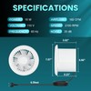 HG Power 6 Inch Bathroom Exhaust Fan One-Way Ventilation Fan