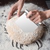 Dough Scraper Cutter, Metal Bench Scraper for Baking Accessories, Stainless