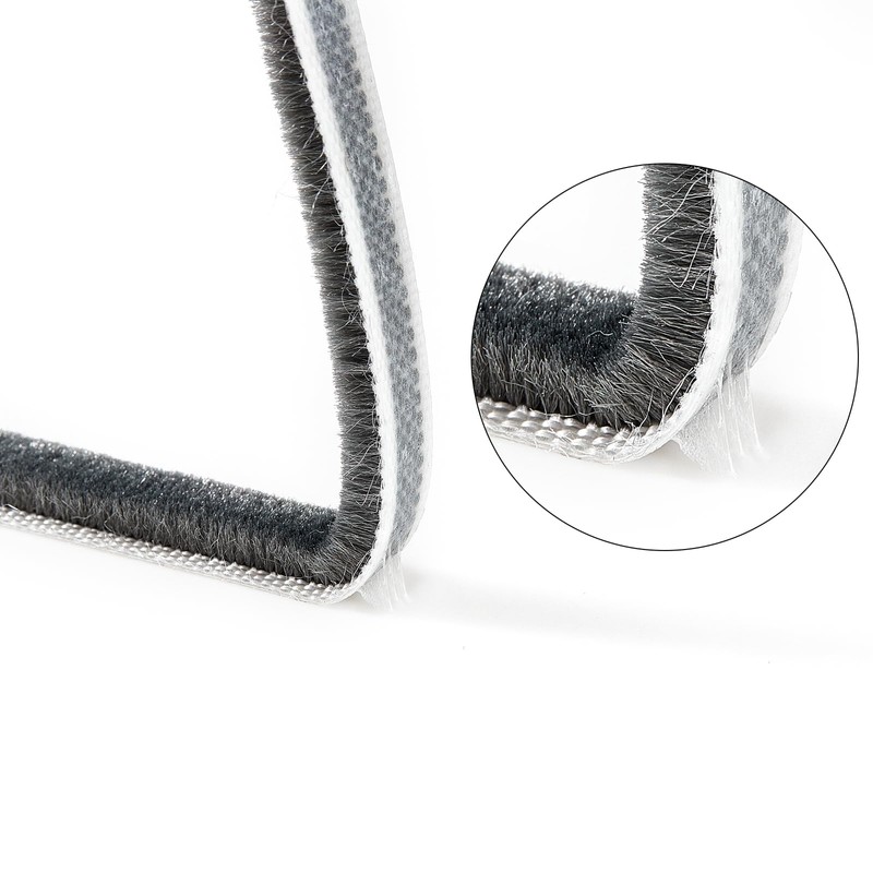 QIEOTE 33 Ft Gray Self-Adhesive Soundproofing Weather Stripping for Doors