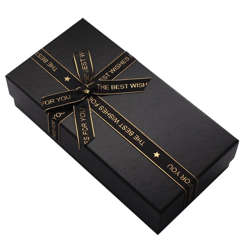 AMANCY Classical Black Brown Leather Cigar Case Kit With Gift