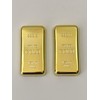 Fake Gold Bar Bullion Paper Weight TWO Pack