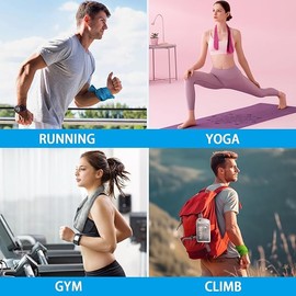 4Pack Cooling Towels (35.4''x 12") Soft Breathable Chilly Towel for Quick-Drying Sweat Rag & Sport Towel for Gym, Workout, Running, Golf & Yoga,Head and Neck Cooling Wraps