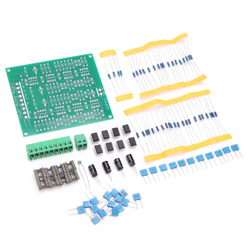 PreAmplifier Module DIY Kit 3-Channel Output NE5532 Op Amp Dual