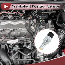 HEROFFIX 1 Piece Crankshaft Position Sensor for Scania GR875/R GRS895R Engine Crank CKP Sensor No. 1471707 Black Silver Tone Metal Plastic