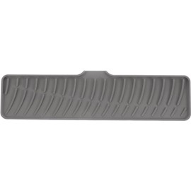 Estera De Drenaje para Fregadero Bandeja De Jabón para Grifos De Cocina Soporte para Esponja De Cocina Protector Antideslizante con Drenaje Rápido para Y Baño 16.53X4.33X0.51In