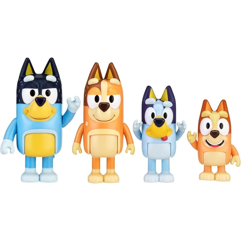 Moose Enterprise Bluey & Family 4 Pack of Figures