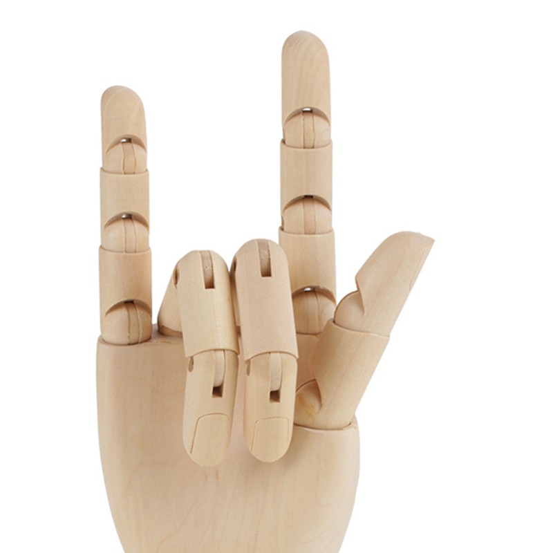 Women Hand Body Artist Model Jointed Articulated Wood Sculpture Mannequin