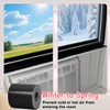Birllaid Black Window Weather Sealing Tape, Window Insulation Air Conditioner