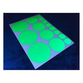 Veloviz Reflective Circle (Assorted) Green Die-Cut Vinyl Cargo Bike Stickers Decals