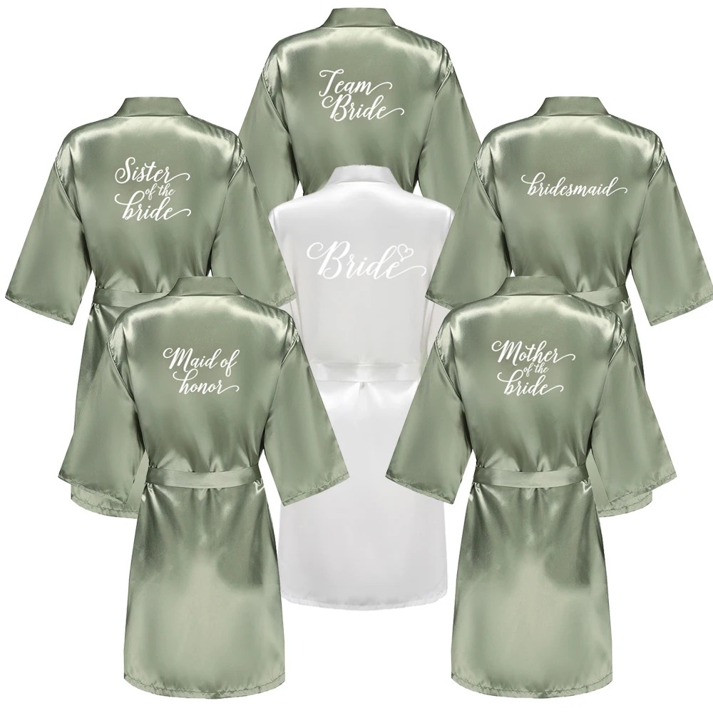 satin kimono robe women