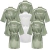 Satin Kimono Robe Women – Silk Bathrobe Bridal, Lounge Robe