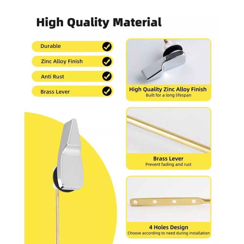Hibbent Toilet Handle Replacement,Fr