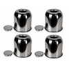 LIBRA Trailer Wheel Center Caps 4.25" Stainless Steel Push Through