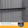 Suncast Horizontal and XL Vertical Shed Shelf Kit, Space-Saving Shelf