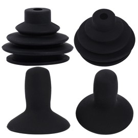 4 Pcs Wheelchair Joystick Button Cap Joystick Controller Knob and Gaiter Black Joystick Knob Button Controller for Electric Wheelchair Mobility Scooter