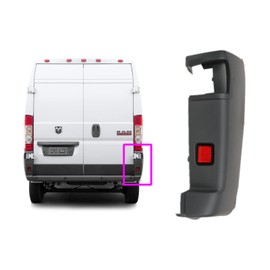 FIT Dodge RAM PROMASTER 2014-2018 Passenger Right Rear Bumper Corner Cover Trim