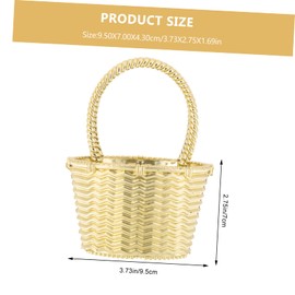 DOITOOL Multi-function Storage Baskets 12pcs Collapsible Candy Serving Baskets Wedding Shower Small for Home Decorations Portable Storage Cubes