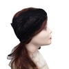 Oyabridal 7.2'' Wide Thin Black Lace Elastic Headbands for Women