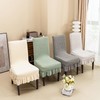Heskbirg Dining Chair Covers with Skirt, Chair Covers for Dining