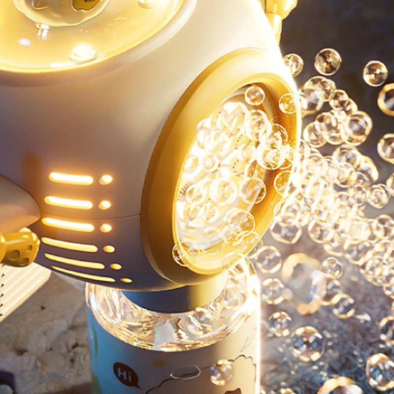 Kids Bubble Maker Electric Powerful Automatic Sound Light Handheld Bubble