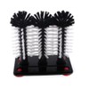 Glass Washer with 3 Glass Washing Up Brushes 18 cm