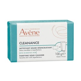 Avene Cleanance Barra Limpiadora Facial, Ácido Salicílico Piel Acneica 100g                                                                           