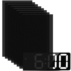 Pack of 8 Light Dimming Stickers - 8 x 4 Inch - LED Cover Filter for Alarm Clock, Radio, Cable Box, Monitor - Dimming Sheets for Light Dimming Stickers