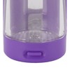 Glow Storage Jar with Grinder LED Waterproof Transparent Glass Seal