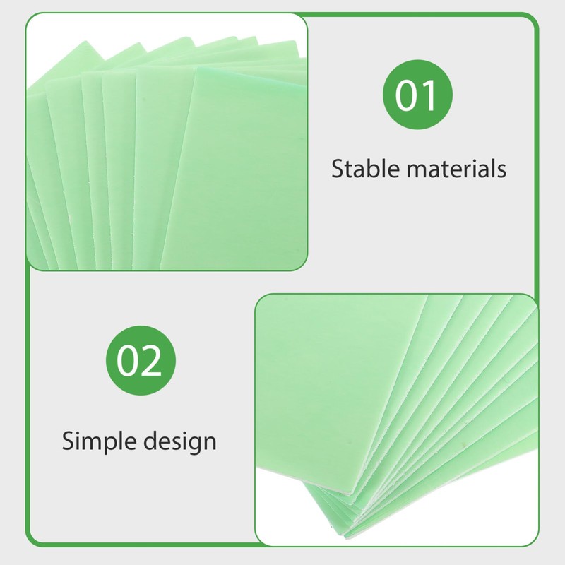 LALAFINA 10pcs Blue Foam Board Rectangle Blank Foam Core Board