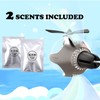 Helicopter Bear Pilot Car Air Freshener (Silver)