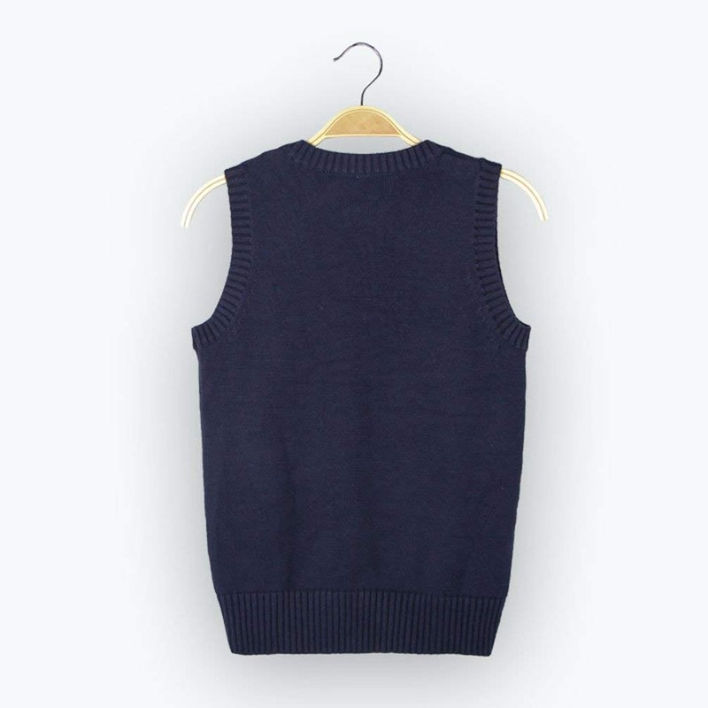 EIMEI School Uniform Vest, Sleeveless, Plain, Loose Fit, Knit, All