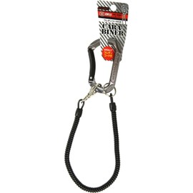 SK11 Aluminum Carabiner with Urethane Cord Gun Metal SAC-80WC